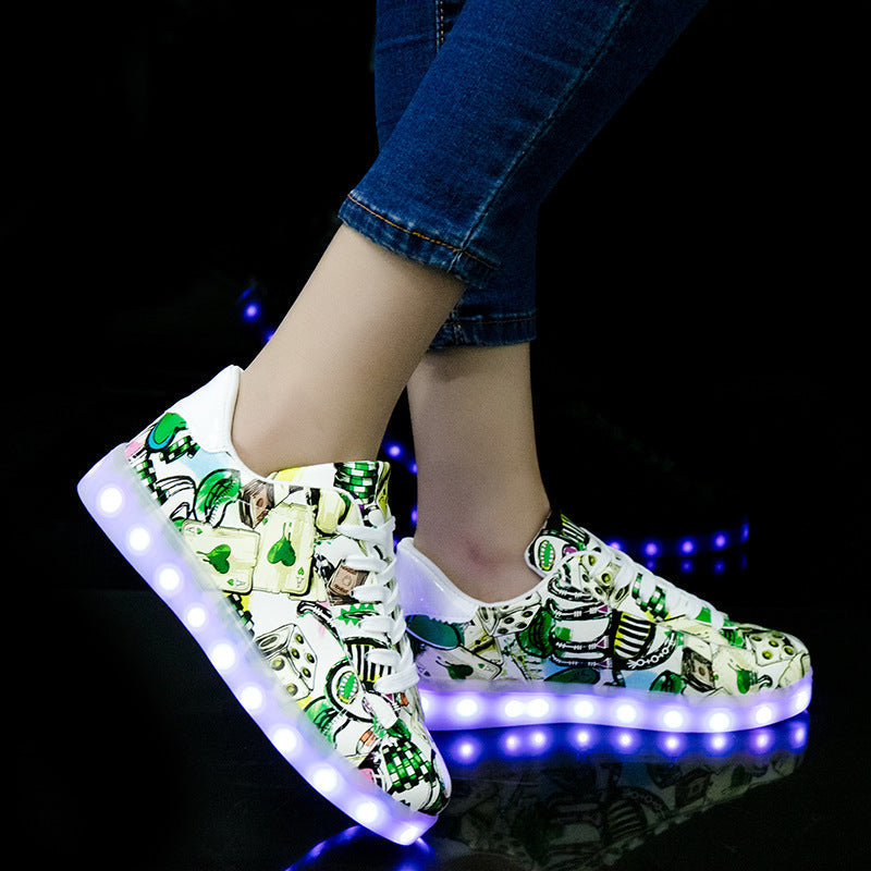 Ortho Welt Lightweight Fluorescent Shoes For Unique Couples