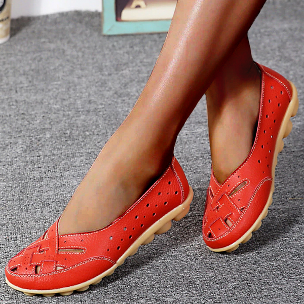 Ortho Welt Damen-Slipper Leder - Orthopedic Komfort
