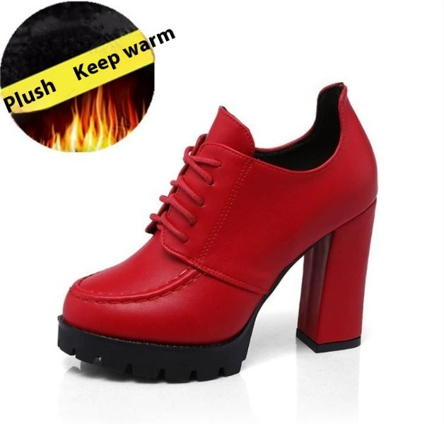 Ortho Welt Shoes With Unique Thick Heels And Platform