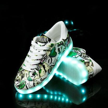 Ortho Welt Lightweight Fluorescent Shoes For Unique Couples