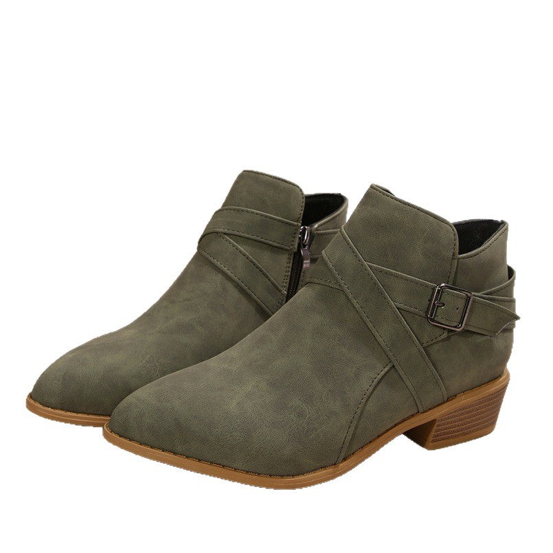 Ortho Welt Ankle Boots – Orthopedic Block Heel Comfort