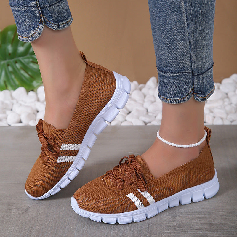 Ortho Welt Lace-Up Mesh Shoes - Comfort And Style