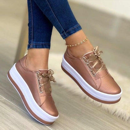 Ortho Welt Flat Sneakers With Ribbon - Unique Style And Comfort