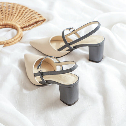 Ortho Welt Trendy Open-Toe Heeled Shoes For Summer -