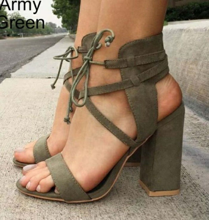 Ortho Welt Unique High Heel Sandals With Ankle Strap