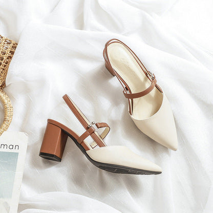 Ortho Welt Trendy Open-Toe Heeled Shoes For Summer -