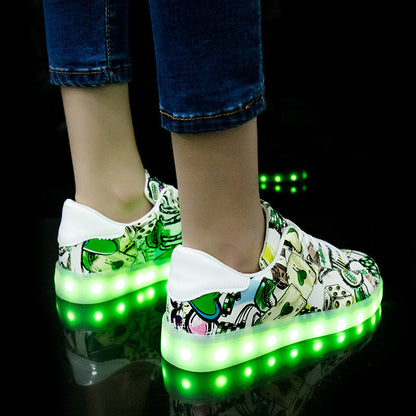 Ortho Welt Lightweight Fluorescent Shoes For Unique Couples