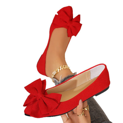 Ortho Welt Slip-On Shoes In Larger Sizes With An Elegant Bow