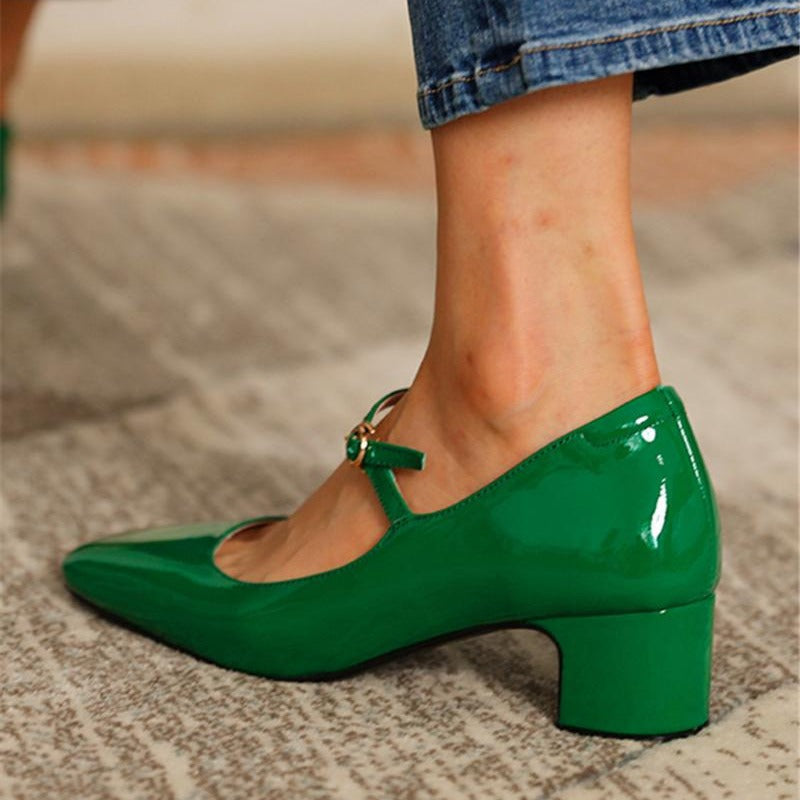Ortho Welt Pumps – Orthopedic Comfort, Mid Heel, Square Toe