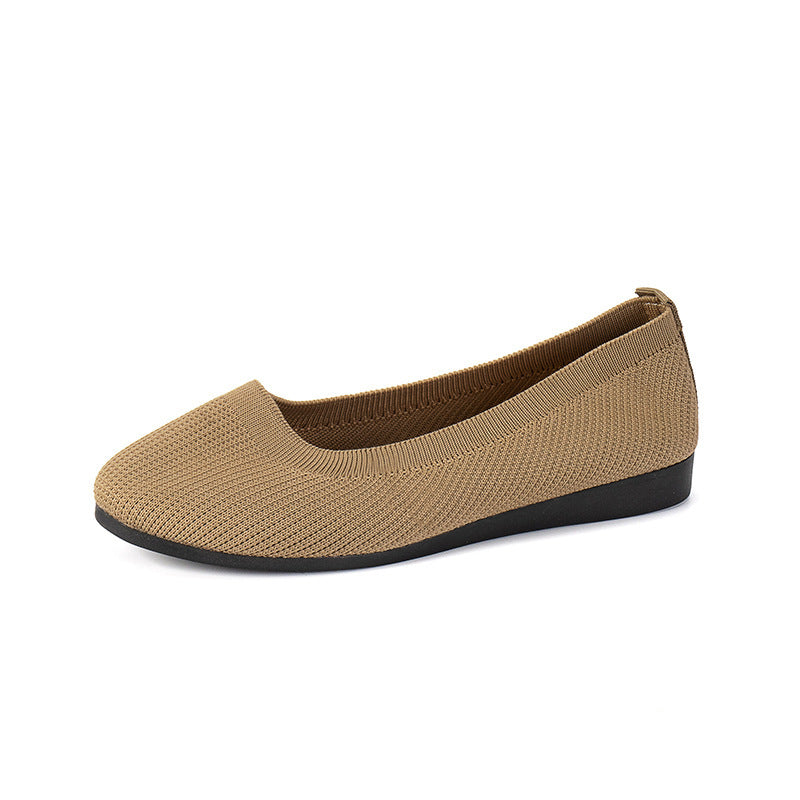 Ortho Welt Comfortable Flat Shoes In Knitted Mesh