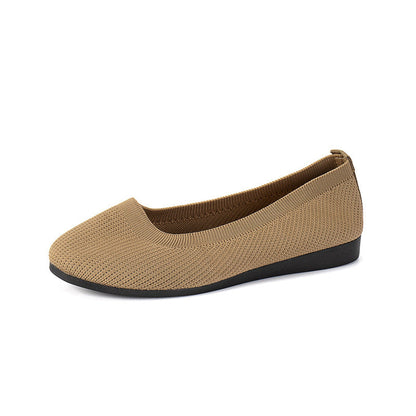 Ortho Welt Comfortable Flat Shoes In Knitted Mesh