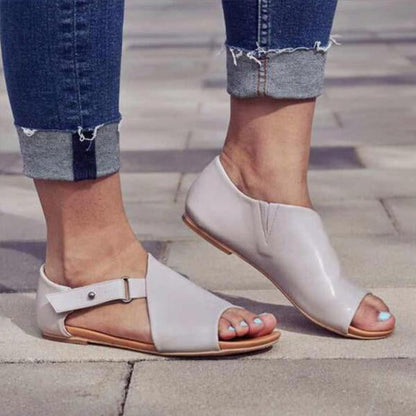 Ortho Welt Damen Orthopädische Ledersandalen - Verstellbar
