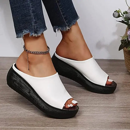 Ortho Welt Damen Keilsandalen - Orthopedic Komfort Slip-On
