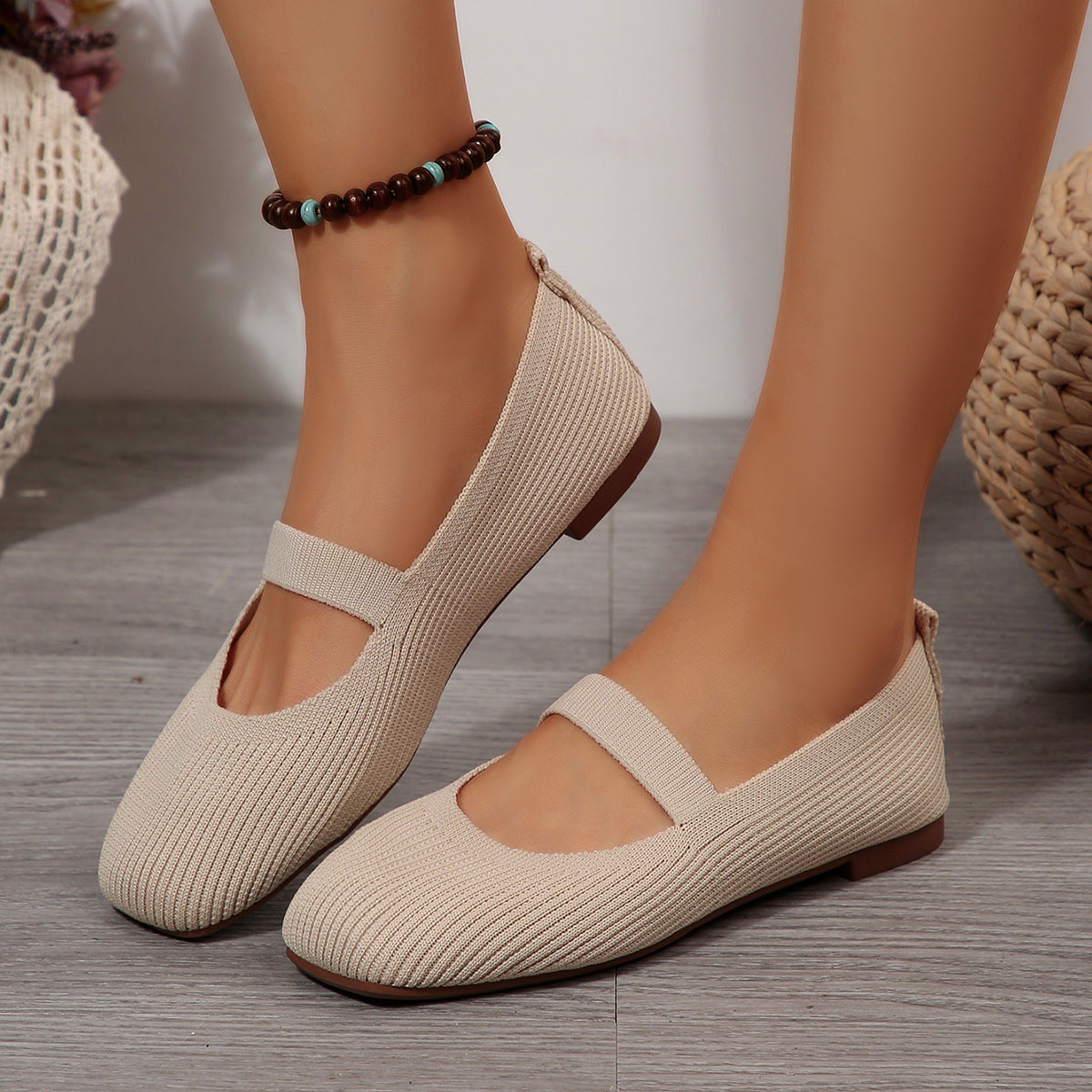 Ortho Welt Lightweight Breathable Mesh Ballet Flats