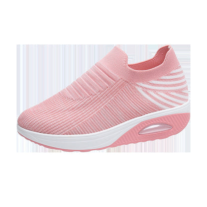 Ortho Welt Lightweight And Breathable Striped Mesh Shoes