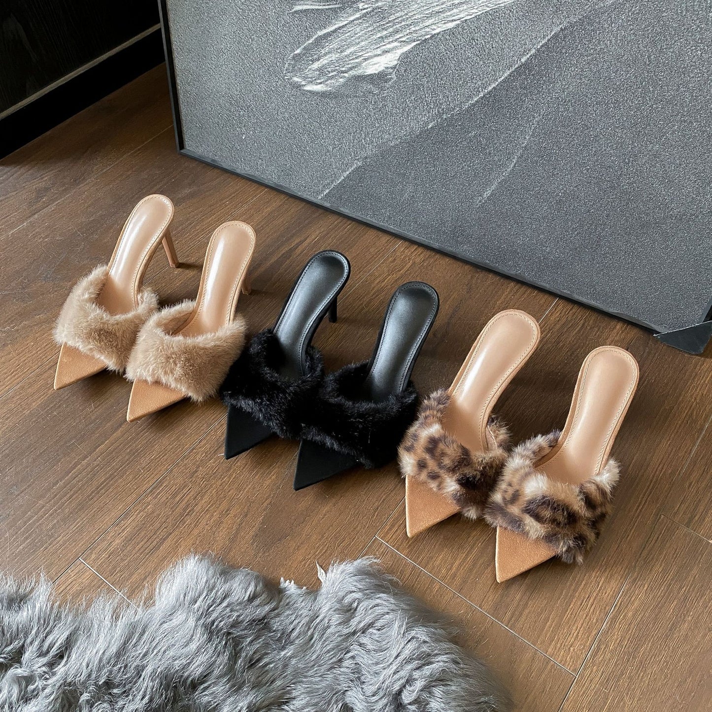 Ortho Welt Plush High-Heeled Pumps, Uniquely Elegant