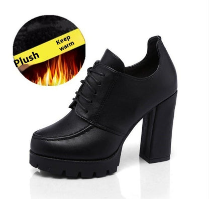 Ortho Welt Shoes With Unique Thick Heels And Platform