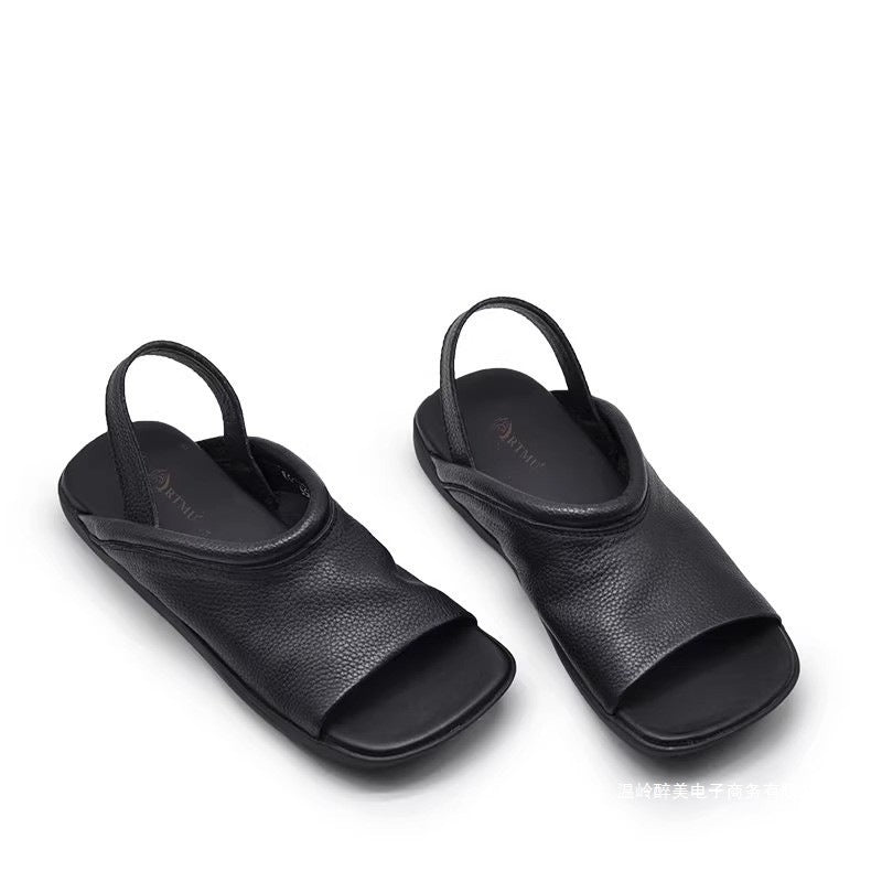 Ortho Welt Soft Leather Roman Sandals For A Unique Style