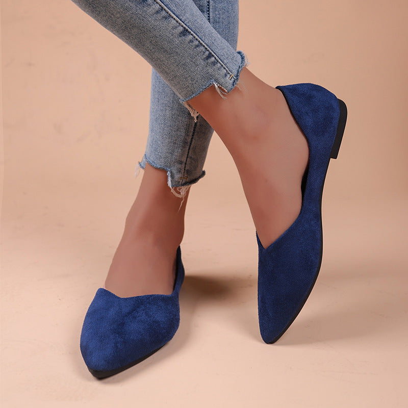 Ortho Welt Pointed Low Toe Shoes In Plus Sizes