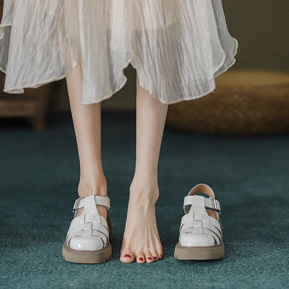 Ortho Welt Plateau-Sandalen - Geschlossene Zehen, Orthopedic