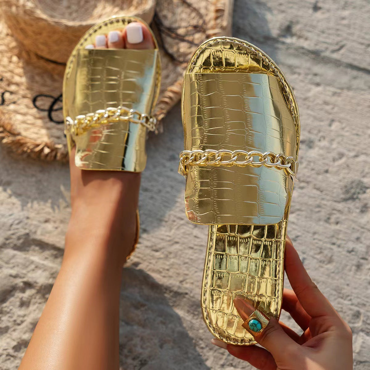 Ortho Welt Unique Chain Sandals  - Summer & Beach