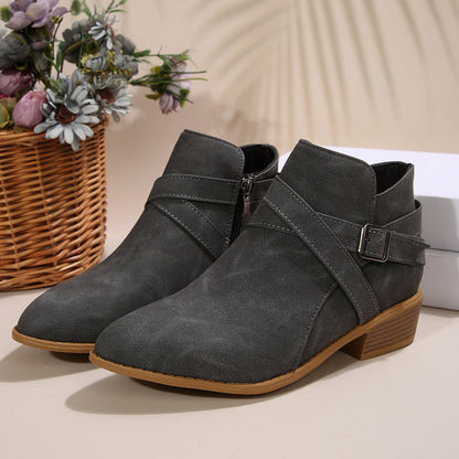 Ortho Welt Ankle Boots – Orthopedic Block Heel Comfort