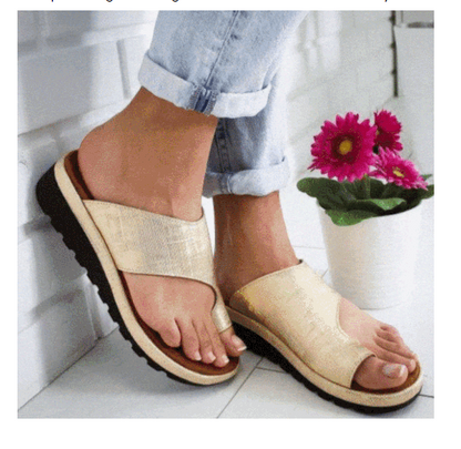 Ortho Welt Flat Soft Slippers, Unique Design For Everyday Comfort