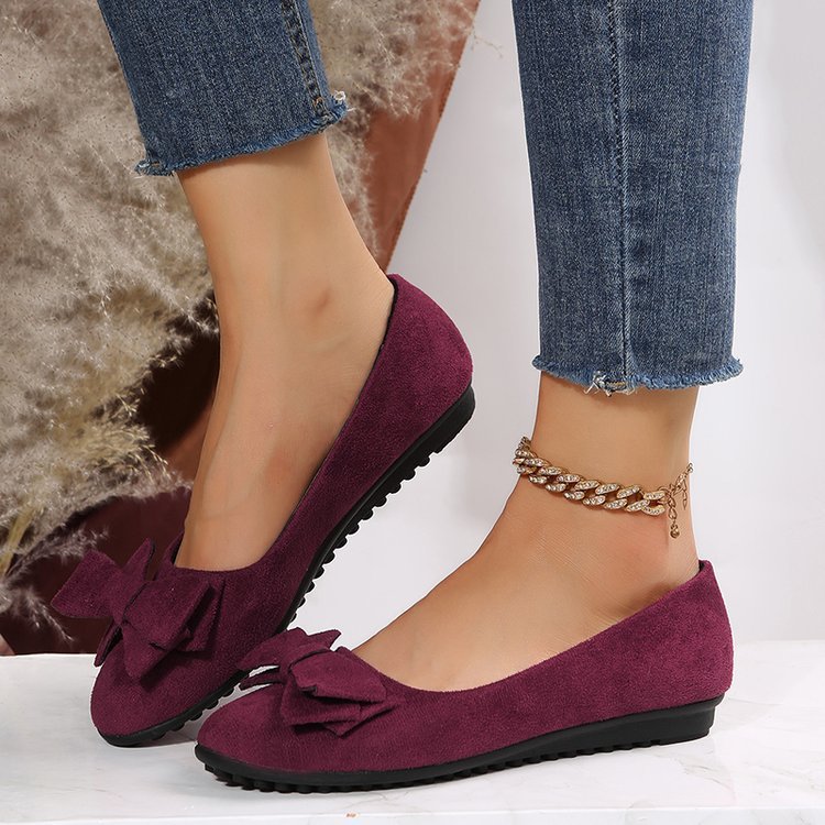 Ortho Welt Bows Flat Shoes  - Elegance And Comfort