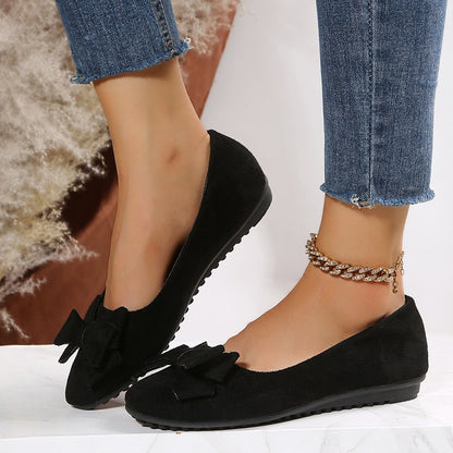 Ortho Welt Bows Flat Shoes  - Elegance And Comfort