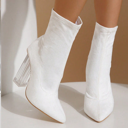 Ortho Welt Orthopedic Boots - Transparent Block Heel