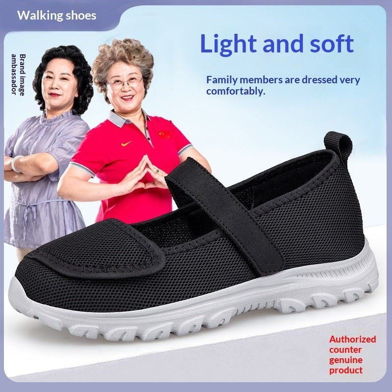 Ortho Welt Granny Wide-Toe Mesh Shoes For Summer