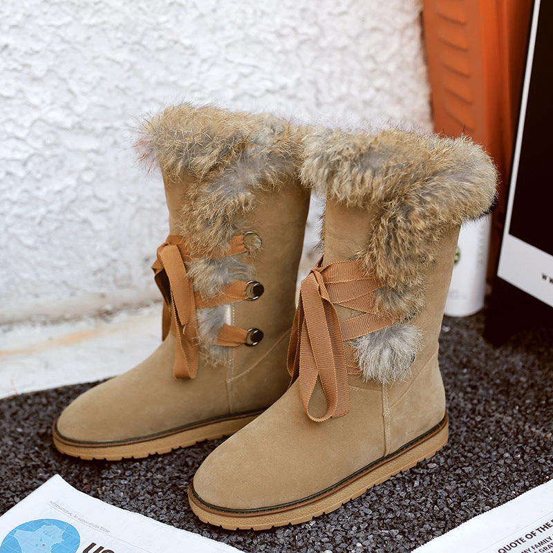 Ortho Welt Winter Boots - Suede, Fur Trim, Orthopedic Comfort