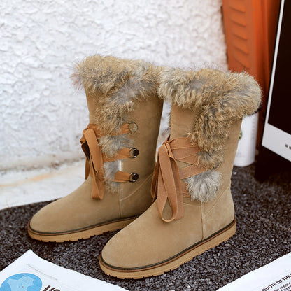 Ortho Welt Winter Boots - Suede, Fur Trim, Orthopedic Comfort