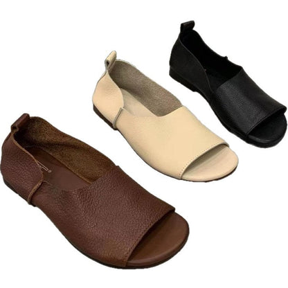 Ortho Welt Orthopedic Soft Leather Open Toe Shoes