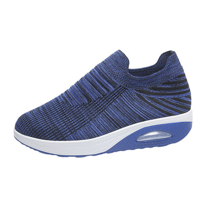 Ortho Welt Lightweight And Breathable Striped Mesh Shoes