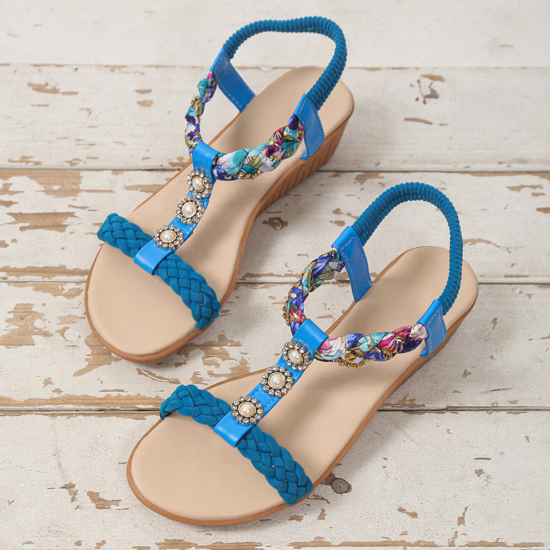 Ortho Welt Bohemian Braided Sandals  - Unique And Elegant