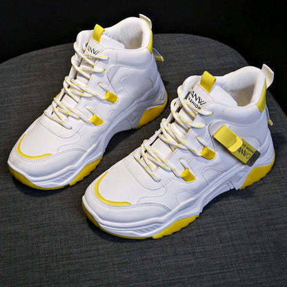 Ortho Welt White High-Top Sneakers - Unique And Trendy Style