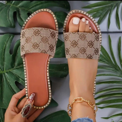 Ortho Welt Floral Flat Sandals - Comfort And Unique Style