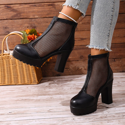 Ortho Welt Chunky Knit Heel Boots - Unique Style