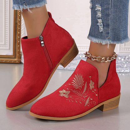 Ortho Welt Printed Short Boots - Orthopedic Comfort
