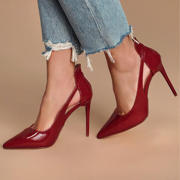 Ortho Welt Hollow Stiletto Heels - French Elegance