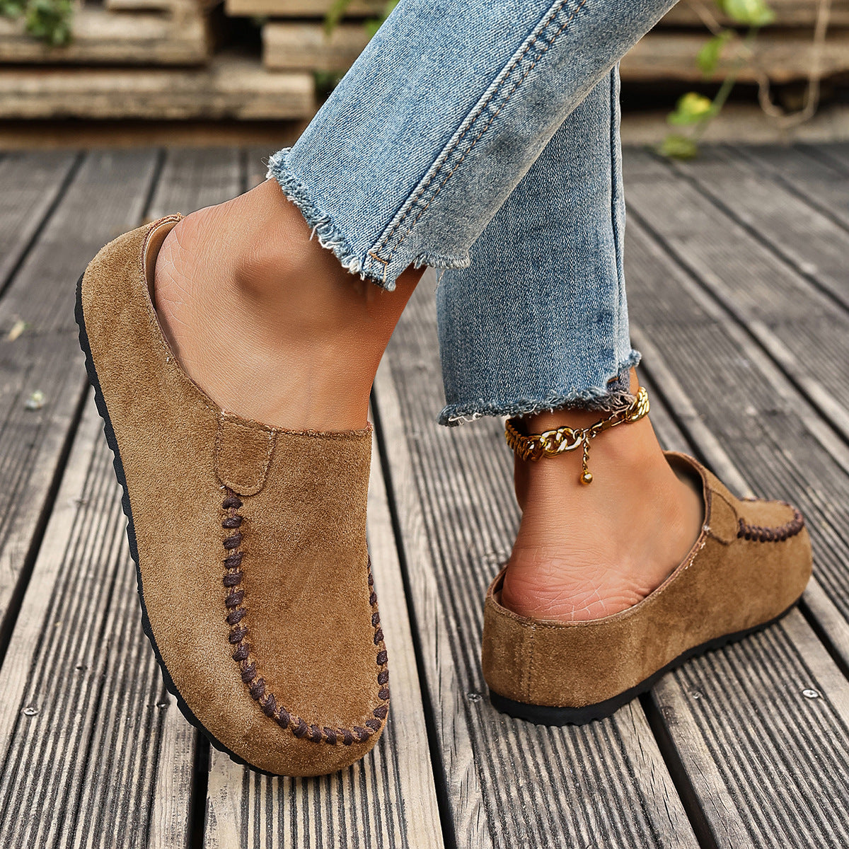 Ortho Welt Closed Slippers With Thick Soles - Unique