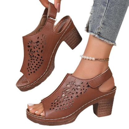 Ortho Welt Damen Keilsandalen - Orthopedic Komfort Absatz