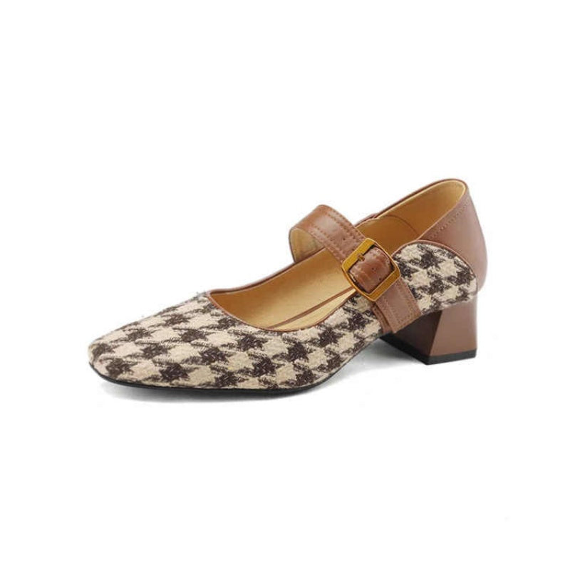 Ortho Welt Retro Mary Jane Shoes With Single Buckle