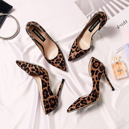 Ortho Welt Leopard Print Stiletto Heels - Unique Elegance