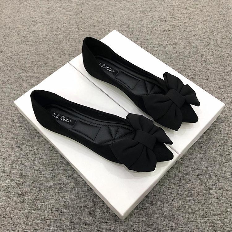 Ortho Welt Damen-Ballerinas – Orthopedic, Schleife, Gummisohle