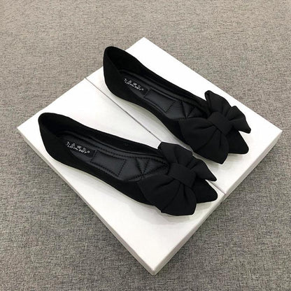 Ortho Welt Damen-Ballerinas – Orthopedic, Schleife, Gummisohle