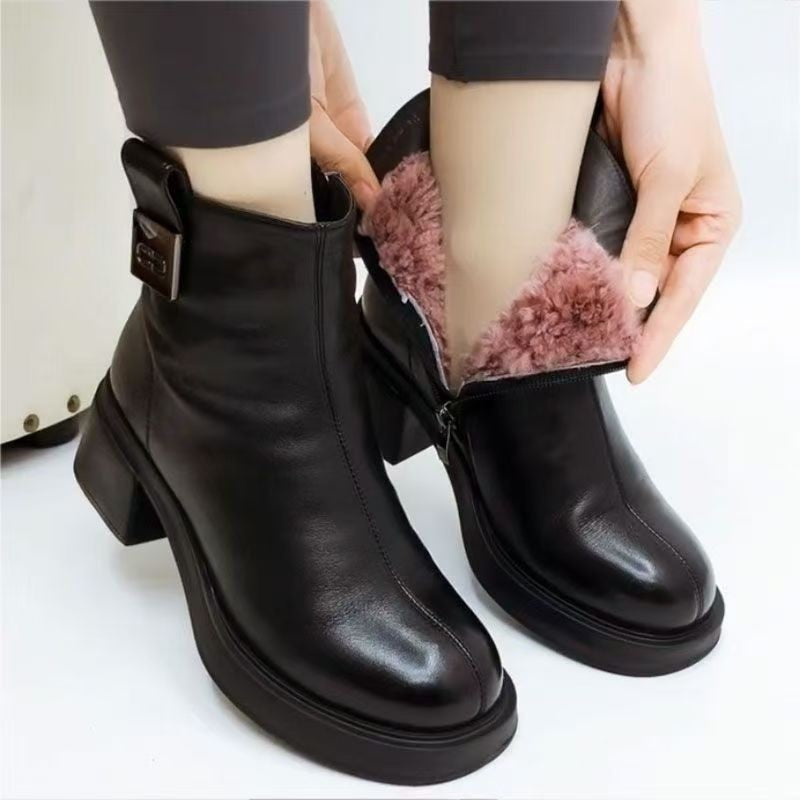 Ortho Welt Orthopedic Mid Heel Boots - Support & Comfort