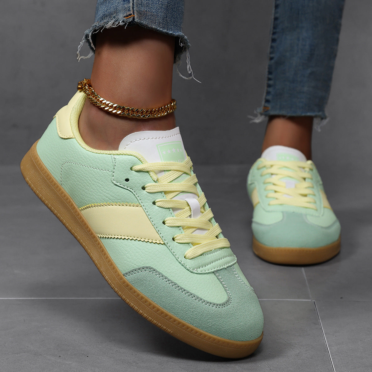 Ortho Welt Leopard Print Flat Sneakers - Unique And Comfortable Style
