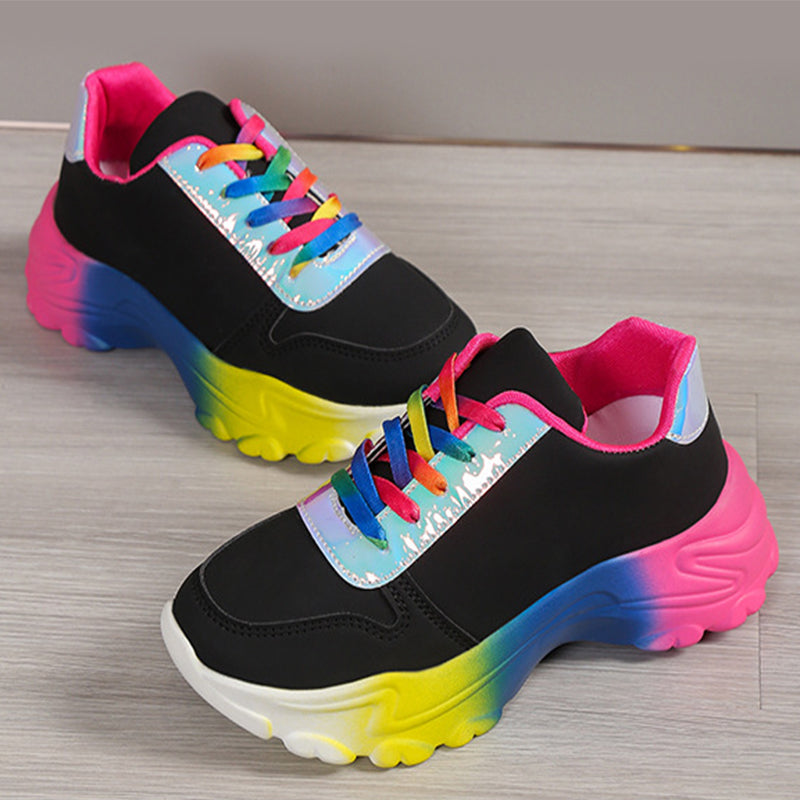 Ortho Welt Rainbow Sports Sneakers - Unique Style And Comfort